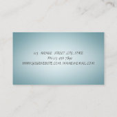 Carte De Visite Élégant Charme Professionnel Lotus Flower (Dos)