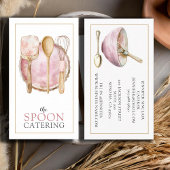 Carte De Visite Élégant Chef Cuisine Whisk Spatula