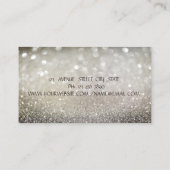 Carte De Visite Elégant Chic Bokeh Gold, Blue Lotus Yoga (Dos)