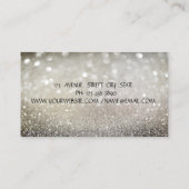 Carte De Visite Elégant Chic Bokeh Gold, Lotus Yoga (Dos)