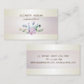 Carte De Visite Elégant Chic Cactus Succulent (Devant / Derrière)