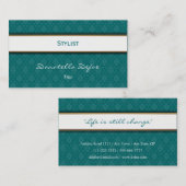 Carte de visite élégant chic de professionnel de (Devant / Derrière)