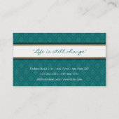 Carte de visite élégant chic de professionnel de (Dos)