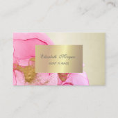 Carte De Visite Élégant Chic Élégant, Flèches Or (Devant)