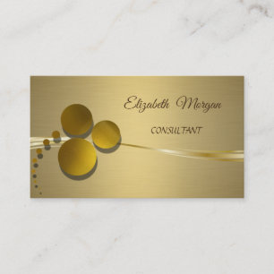Carte De Visite Élégant Chic Luxe Faux Or