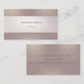 Carte De Visite Élégant Chic Moderne Sophistiqué, Étalé (Devant / Derrière)