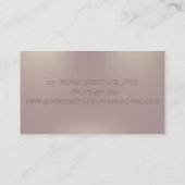 Carte De Visite Élégant Chic Moderne Sophistiqué, Étalé (Dos)