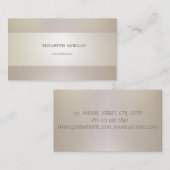 Carte De Visite Élégant Chic Moderne Sophistiqué, Étalé (Devant / Derrière)