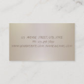 Carte De Visite Élégant Chic Moderne Sophistiqué, Étalé (Dos)