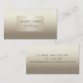 Carte De Visite Élégant, Chic, Professionnel (Devant / Derrière)