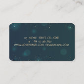 Carte De Visite Élégant chic professionnel couleur Lotus (Dos)