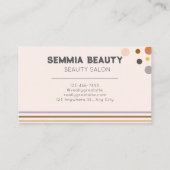 Carte De Visite Élégant Chic Purple Long Coiffeuse coiffeuse (Dos)