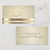 Carte De Visite Élégant Chic, Rayures - Diamants brillants - Glitt (Devant / Derrière)