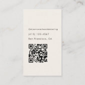 Carte De Visite Elegant Chocolate Tasting Minimal (Dos)