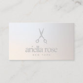 Carte De Visite Elégant ciseaux coiffeur Lumineuse Gradient (Devant)