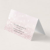 Carte De Visite Elégant ciseaux d'argent faux glittery (Dos)