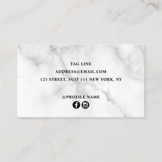 Carte De Visite Elégant ciseaux de marbre violet coiffeur stylisé (Dos)