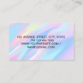 Carte De Visite Elégant Ciseaux Parties scintillant Argent Drivers (Dos)