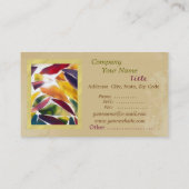 Carte de visite élégant classique de feuille en (Dos)