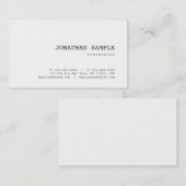 Carte De Visite Élégant Classique Nostalgique Apparence Plutôt Tro (Devant / Derrière)