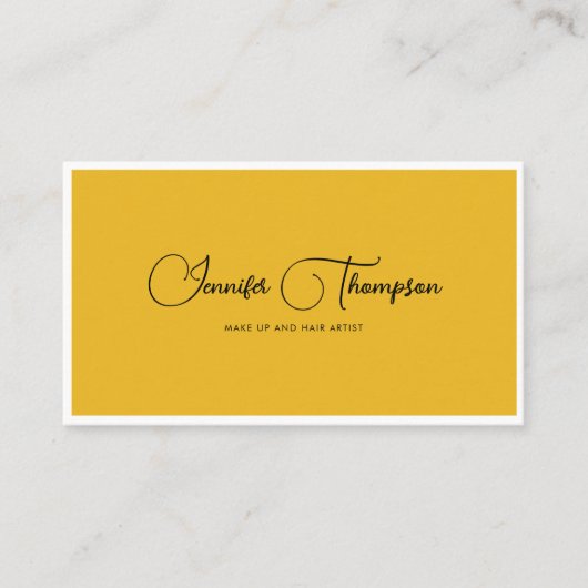 Carte De Visite Élégant code QR de script vert foncé professionnel (Devant)