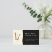 Carte De Visite Elégant coiffeur (Debout devant)