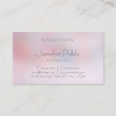 Carte De Visite Elégant coloré Simple Design moderne Modèle (Dos)