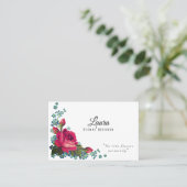 Carte De Visite Elégant concepteur de fleurs (Debout devant)