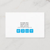 Carte De Visite Elégant concepteur de fleurs (Dos)