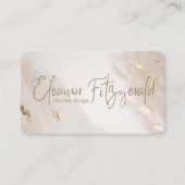 Carte De Visite Elégant concepteur d'intérieur (Devant)