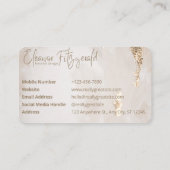 Carte De Visite Elégant concepteur d'intérieur (Dos)