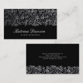 Carte De Visite Elégant Confetti (Devant / Derrière)