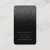 Carte De Visite Elégant Confetti (Dos)