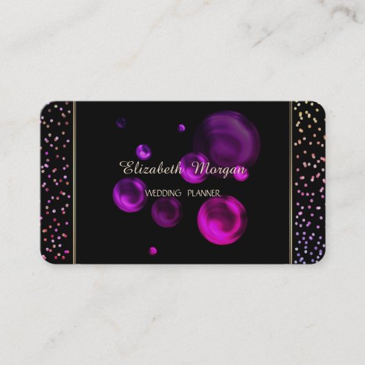 Carte De Visite Elégant Confetti Moderne Simple Et Design, Pots (Devant)