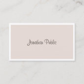 Carte De Visite Élégant Cool moderne Freehand Script élégant (Devant)