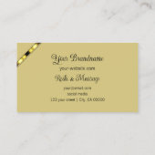 Carte De Visite Elégant Coral Beige Chic avec professionnel photo (Dos)