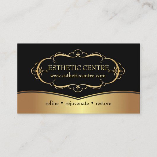 Carte De Visite Elegant Cosmetic & Make-Up Studio Business Card (Devant)