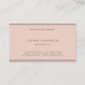 Carte De Visite Élégant couleur Harmonie moderne simple simple gra (Dos)
