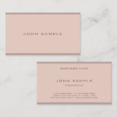 Carte De Visite Élégant couleur Harmonie moderne simple simple gra (Devant / Derrière)