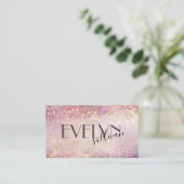 carte de visite élégant couleur parties scintillan (Debout devant)