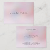 Carte De Visite Élégant couleur simple Modèle professionnel (Devant / Derrière)