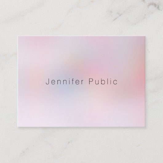 Carte De Visite Élégant couleur simple Modèle professionnel (Devant)