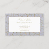 Carte De Visite Élégant Cracké Peinture dorée Boutiuque or (Dos)