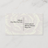 Carte De Visite Elégant crâne gothique grunge et violet rose coutu (Dos)