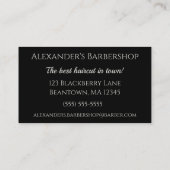 Carte De Visite Elégant crâne Personnaliser (Dos)