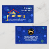 Carte De Visite Élégant Creative Modern Water Bubbles (Devant / Derrière)