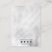 Carte De Visite Élégant cristal bleu cristal Diamond Bijoux (Dos)