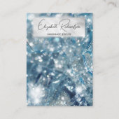 Carte De Visite Élégant cristal bleu cristal Diamond Bijoux (Devant)