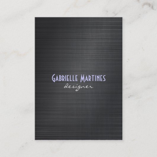 Carte De Visite Elégant croix noire texture look (Devant)