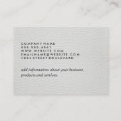 Carte De Visite Élégant Cuir Faux (Dos)